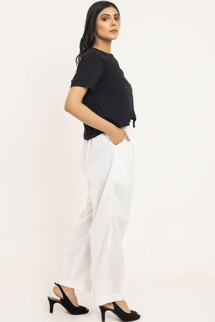 Off White  Double Pocket Cotton Urban Trouser