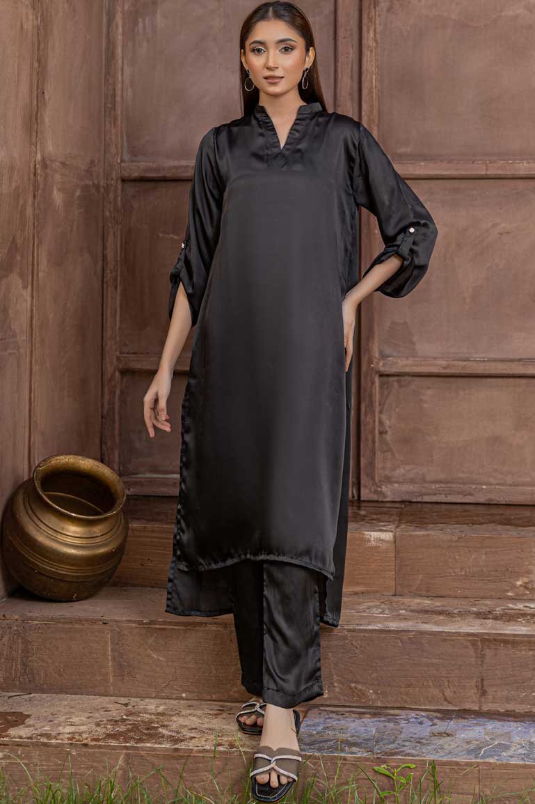 Black Silk Nightingale Kurta